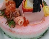 ひな祭りケーキちらし寿司お雛様お内裏様作り方14写真