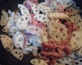 花粉症対策に、レンコンの豚肉炒め^^♪作り方3写真