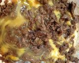 我が家の簡単牛丼 すき焼き風作り方3写真