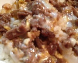 我が家の簡単牛丼 すき焼き風作り方4写真