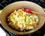 オートミールと野菜のミルクスープ作り方2写真