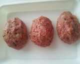 クリームチーズInハンバーグ作り方4写真