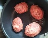 クリームチーズInハンバーグ作り方5写真