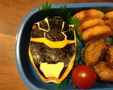 ＊キャラ弁＊キョウリュウブラック作り方9写真