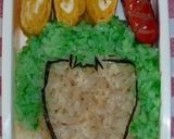 キャラ弁　ゾロ作り方3写真