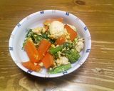 炒り豆腐、菜の花と一緒に作り方6写真