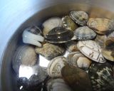 かきとあさりのクラムチャウダー作り方1写真