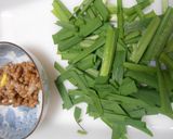 ニラと納豆と玉子の3点丼作り方2写真