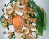 ニラと納豆と玉子の3点丼作り方8写真