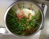 刺身のツマと混ぜ込みわかめで大根餅作り方1写真
