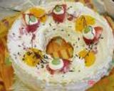 春の香りの　よもぎのシフォンケーキ作り方9写真