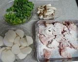 鶏肉とカブの煮物作り方1写真