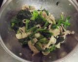 お肉たっぷり♪ウマウマ辛し和え作り方4写真