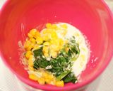 ほうれん草&コーンのマヨソースでトースト作り方2写真