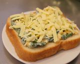 ほうれん草&コーンのマヨソースでトースト作り方3写真