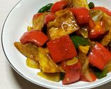 パプリカと豚ひき肉の甜麺醤そぼろ弁当作り方9写真