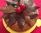Xmasに♡＊リーフチョコバナナケーキ＊作り方8写真