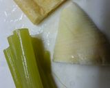 ふきの入った、たけのこごはん作り方1写真