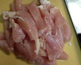 鶏胸肉の炒めものカレー味作り方1写真