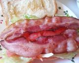 ベーコンとサーモンの野菜たっぷりサンド作り方12写真