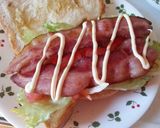 ベーコンとサーモンの野菜たっぷりサンド作り方13写真
