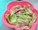 キャベツのミルフィーユ蒸し作り方4写真