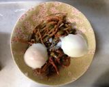 つくしの温玉あえ作り方3写真