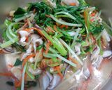 みつばと京菜の梅肉和え作り方5写真