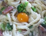 冷凍うどんでカルボナーラ作り方5写真
