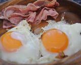 【アニめし】ベーコンエッグ作り方4写真