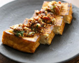 簡単！厚揚げの香味味噌のっけ焼き作り方5写真