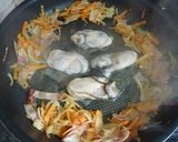 大粒冷凍牡蠣で!!バター醤油パスタ作り方3写真