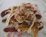 (ΘдΘ)！？お好み焼き作り方5写真
