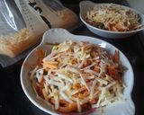 今日は、ママのナポリタングラタンよ！作り方8写真