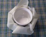 ♪春巻きの皮で！食べられるカップな器♪作り方3写真
