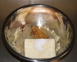 鶏豆腐入りハンバーグ★玉葱＋生姜＋調味料作り方10写真