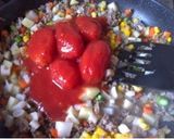 簡単!水なしで作るトマトのドライカレー作り方4写真