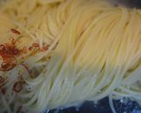 旬♪♫♪釜あげ桜エビのパスタ作り方4写真