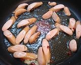 キャベツとソーセージの和風ペペロンチーノ作り方3写真