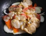 ほたてヘルシーな卵とじ丼作り方3写真