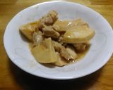 鶏肉とたけのこのみそ煮作り方3写真