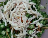 水菜とささみの塩こんぶサラダ作り方5写真