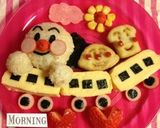 キャラ弁に〜電車でお出かけアンパンマン〜作り方9写真