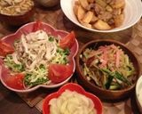 簡単☆レンジで蒸し鶏の明太マヨサラダ作り方3写真