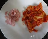 レンジで３分！　驚きの速攻キムチ炒飯♫作り方1写真