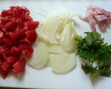フレッシュトマトで！☻♬ナポ風うどん♫☺作り方1写真