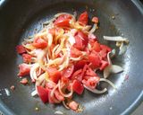 フレッシュトマトで！☻♬ナポ風うどん♫☺作り方4写真