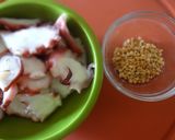 タコと千切り野菜の韓国風サラダ作り方3写真