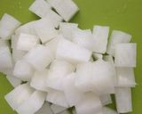 大根のコロコロきんぴら作り方1写真