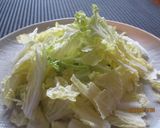 白菜のサラダ　生姜の中華風だれ作り方1写真
